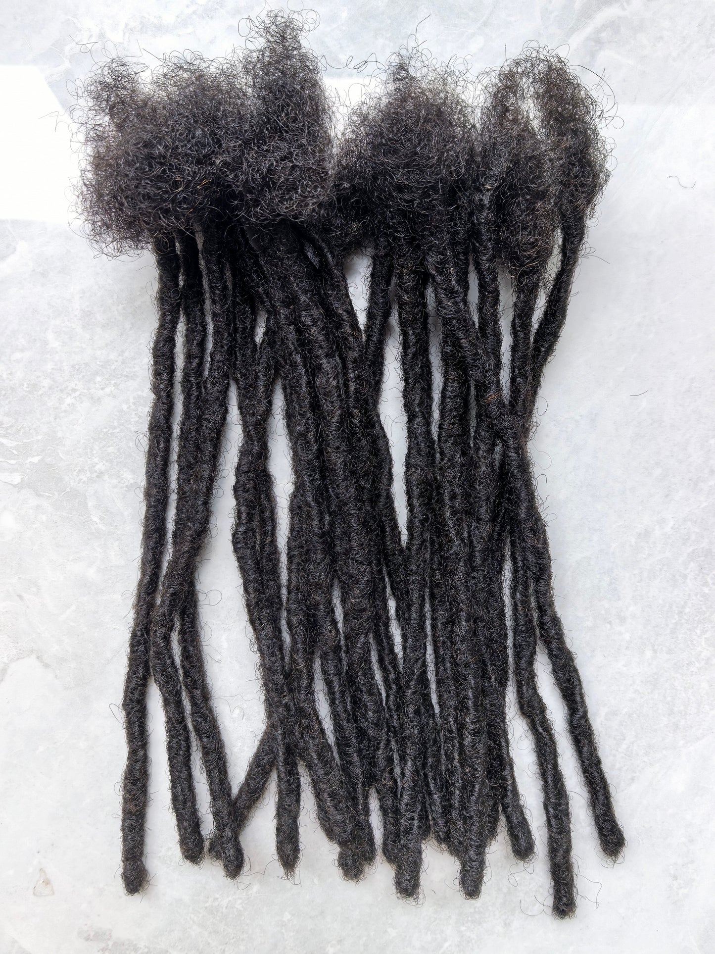 Human Hair Handmade Small 0.6cm Interlocks/Sisterlocks 20 Stands Per Bundle