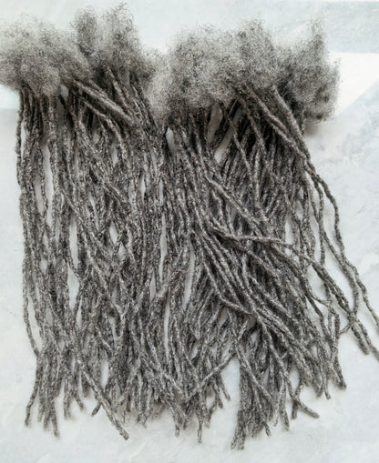 Human Hair Handmade Small 0.6cm Interlocks/Sisterlocks 20 Stands Per Bundle