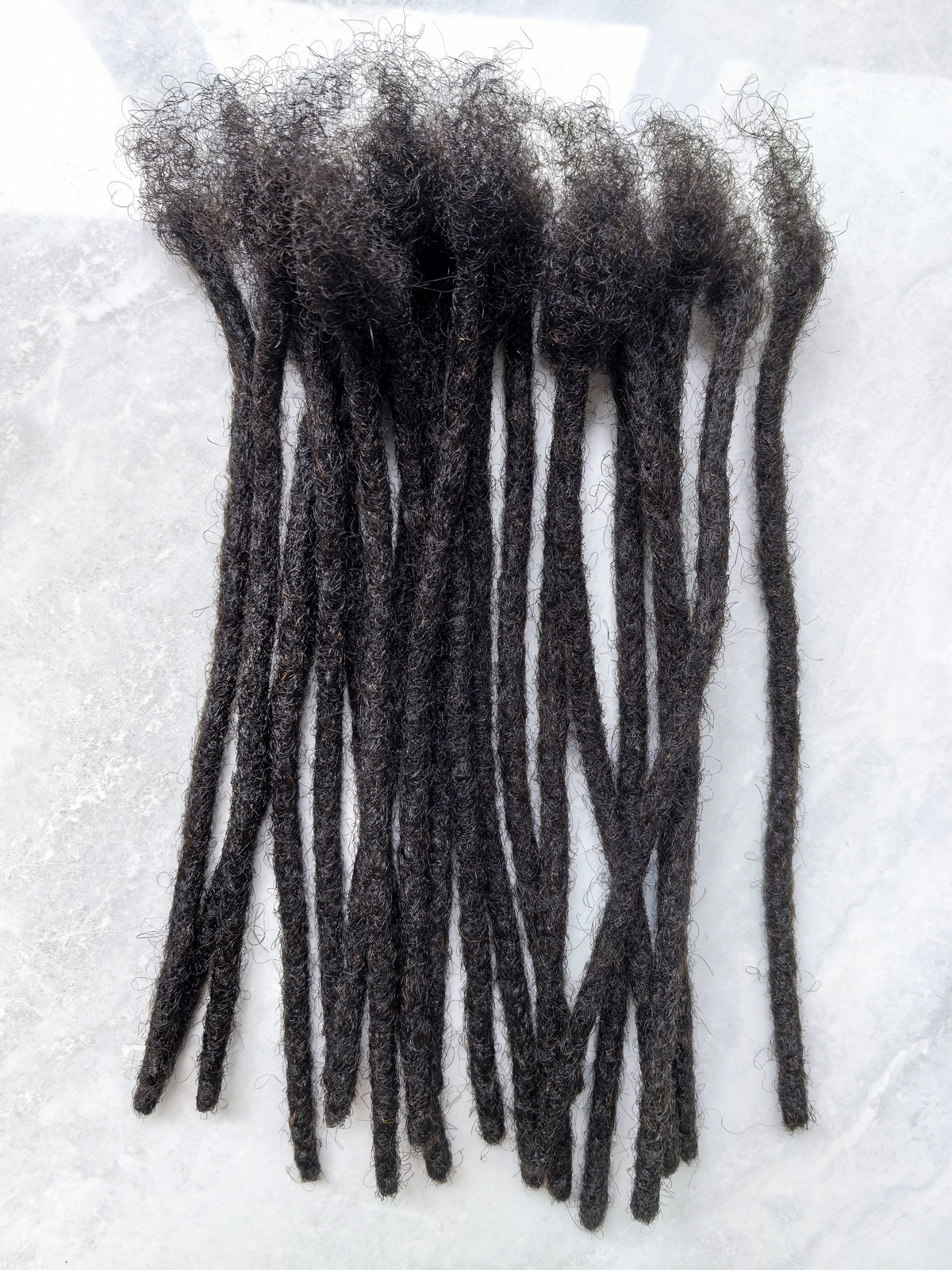 ALST LOCS™ [Regular Locs] XSmall Size (0.4cm) Handmade Human Hair Dreadlocks | Soft & Color-Friendly Loc Extensions