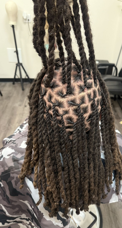 ALST LOCS™ [Regular Locs] XSmall Size (0.4cm) Handmade Human Hair Dreadlocks | Soft & Color-Friendly Loc Extensions