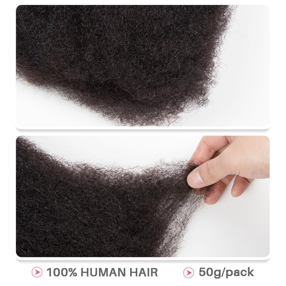 Afro Kinky Bulk Hair 50 grams Per Pack For Twists And Dreadlocks Natural Hair