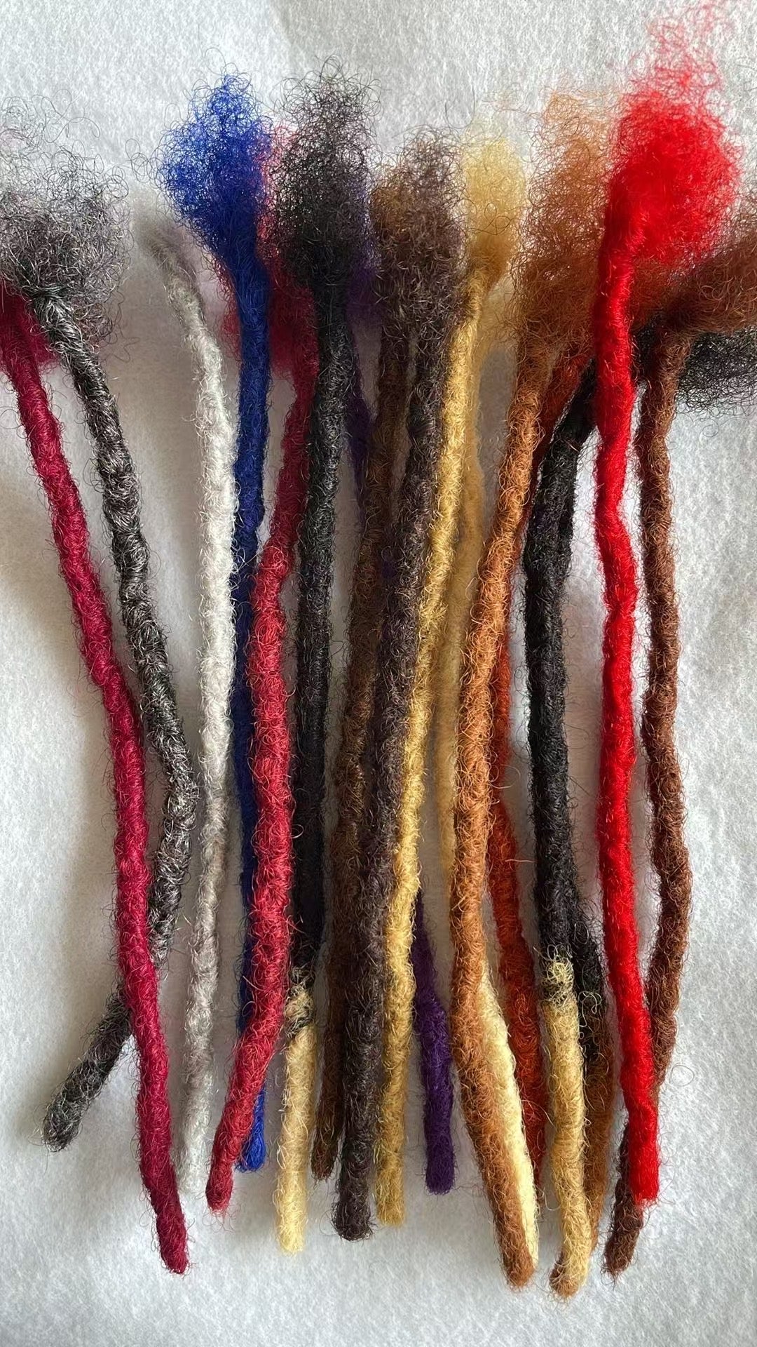 Human Hair Handmade Small 0.6cm Interlocks/Sisterlocks 20 Stands Per Bundle