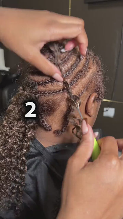 Miracle knots Feather Crochet Human Hair For Black Women Deep Wave