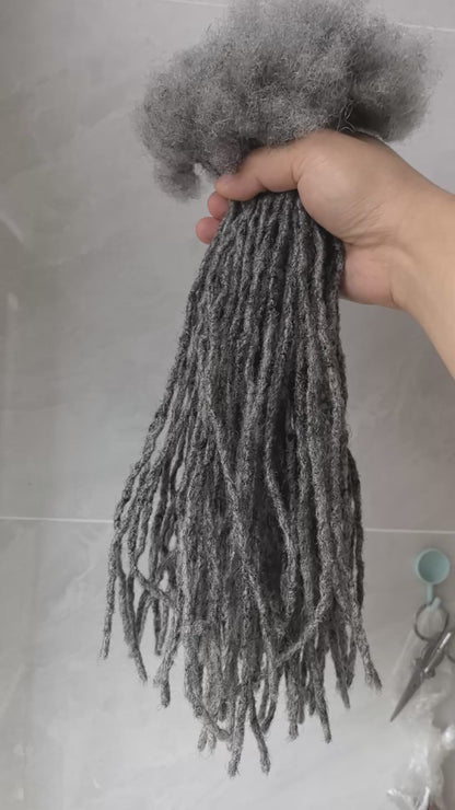 Human Hair Handmade Small 0.6cm Interlocks/Sisterlocks 20 Stands Per Bundle